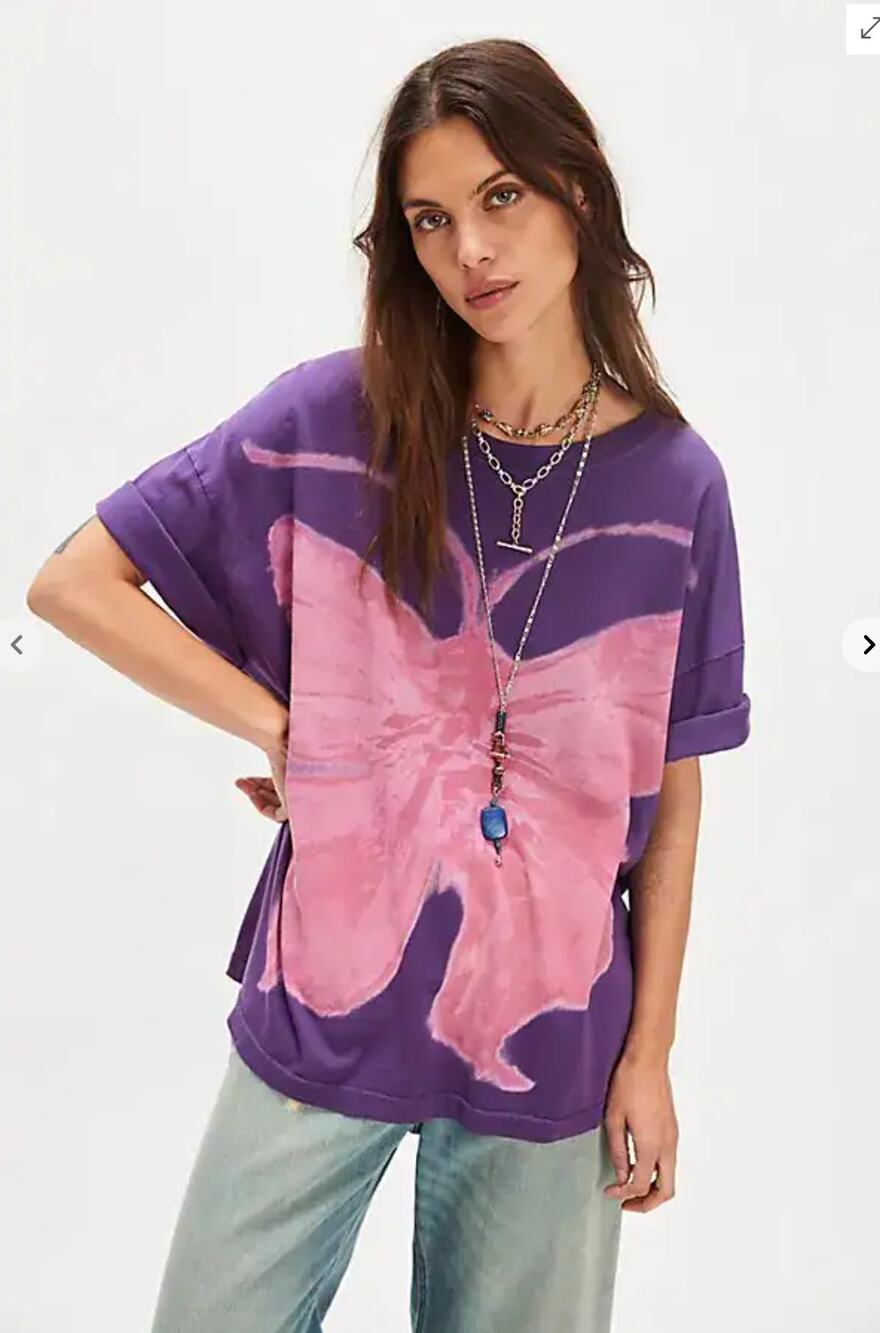 EUC RAGABOND Swan Gossip Painted Tee | One Size